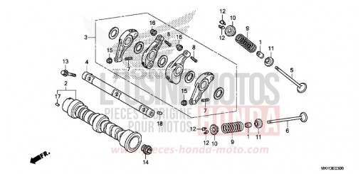 ARBRE A CAMES/SOUPAPE ADV750H de 2017